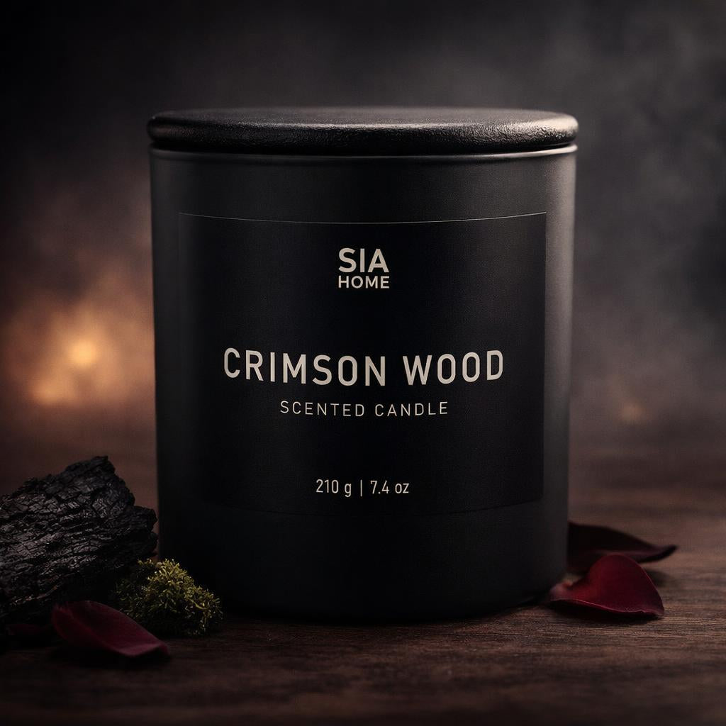 Crimson Wood Scented Candle